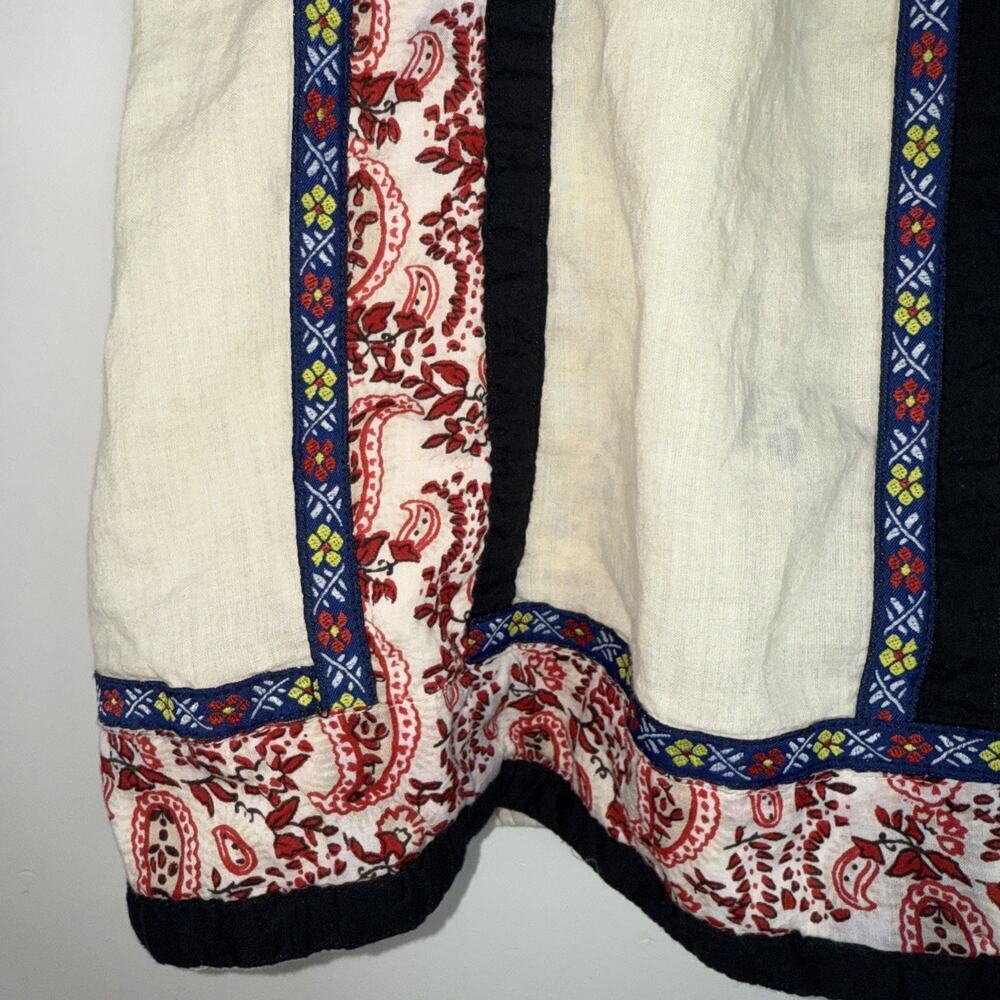 Blue‎ Plate Vintage Skirt Lined Size L Boho - Picture 2 of 8
